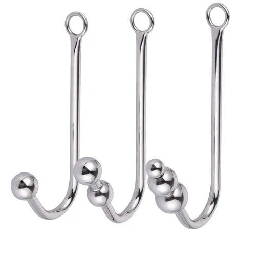 Elegant Hook Anal Cuffs 5334 Beaded and with Collar 0315